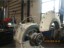 Overhaul on a BHS gearbox